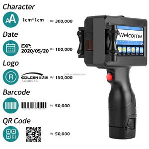 Pistola de impresora de inyección de tinta portátil en varios idiomas de 12,7mm con tinta no cifrada de secado rápido para texto Código QR Número de lote Fecha - Product Image 3