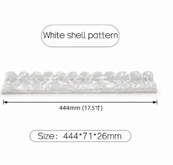 motif de perles de coquillage blanc