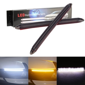 แถบไฟหน้ารถยนต์กันน้ำแบบสากลสำหรับไฟเลี้ยว LED สำหรับรถยนต์แบบต่อเนื่อง