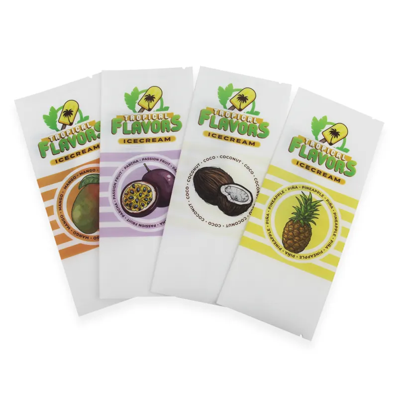 Custom Printed Frozen Food Packaging Pouch Compostable Disposable Plastic Ice Cream Stick Bag Of Popsicle