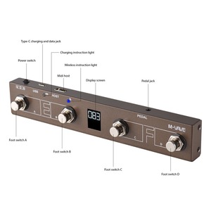 Controlador MIDI inalámbrico BT, controlador de Pedal MIDI, controles de aplicación inteligente, pantalla de visualización Digital, 2 unidades - Product Image 2