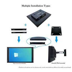 Pantalla ancha de 12,1 pulgadas, 1280*800, Monitor de marco abierto, pantalla táctil capacitiva Industrial LCD con interfaz USB VGA - Product Image 2