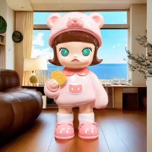 Korozyona dayanıklı yüksek mukavemetli Pop sanat heykel büyük fiberglas fabrika karikatür kız heykeli açık dekoratif el sanatları - Product Image 4