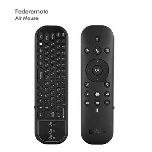 Control remoto inalámbrico de modo dual BT de 2,4G de alta calidad Control remoto retroiluminado en color de voz para control de computadora de TV - Product Image 1