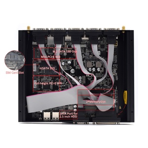 Mini Pc Fanless Computer Core i7 8550U Computer Desktop RS232/485 COM 2 Lan supporto Win 11/10 PC industriale - Product Image 5