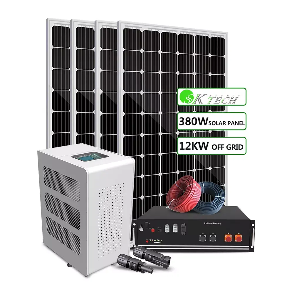 High Quality Home Roof Solar System 10kw Solar Energy System 10000watt Solar Panel Hybrid System For Home