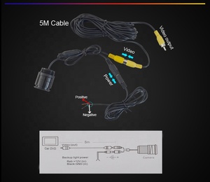 IPoster 5in <strong>Car</strong> <strong>Reverse</strong> Rearview <strong>Backup</strong> Mirror Monitor with 28MM 8 Infrared <strong>LED</strong> <strong>Car</strong> Rear View Camera Kit - Product Image 5