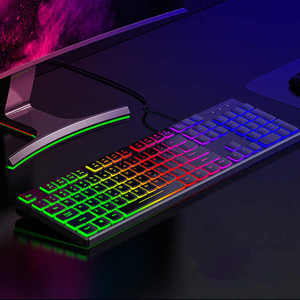 104-Key Wired Ultra-Thin USB <strong>Computer</strong> <strong>Keyboard</strong> Backlit Mechanical Office <strong>Keyboard</strong> - Product Image 5