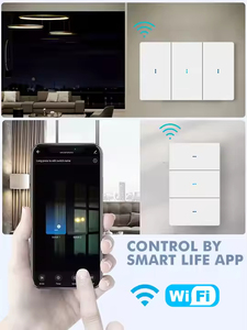 Smart dust Neuankömmling US Standard 1/Gang WiFi-Steuerung Soft Push Button Smart Home Wand schalter Tuya APP für Smart Home System - Product Image 2