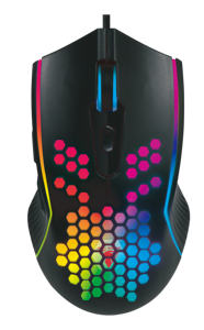 Ergonomisches RGB Benutzer definiertes Logo Kabel gebundene Gaming-Maus mit Hintergrund beleuchtung USB Atmungsaktives Waben design PC-Programmierung Computer anwendungen