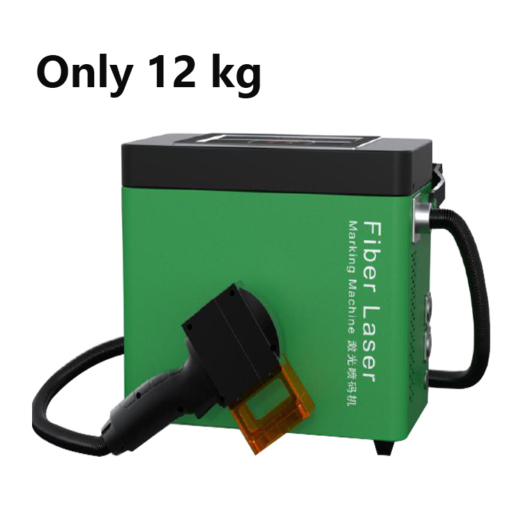 Hand-held fiber laser printer for large-scale equipment laser marking