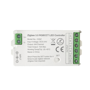 ZigBee светодиодный контроллер CCT Теплый Холодный белый регулируемый RGB контроллер дистанционного управления DC12V