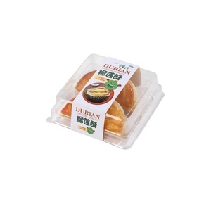 Temizle pasta kek dilim ekmek aperatif unlu gıda ambalaj dikdörtgen kare plastik kapaklı PET kutu şeffaf kutu götürmek - Product Image 6
