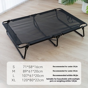 Große Sommer Hundehütte Umwelt freundliche Universal Pet <span class=keywords><strong>Bed</strong></span> Eisen rahmen Atmungsaktiv Wasch bar Camp Installation-Kostenlos für alle Jahreszeiten - Product Image 6