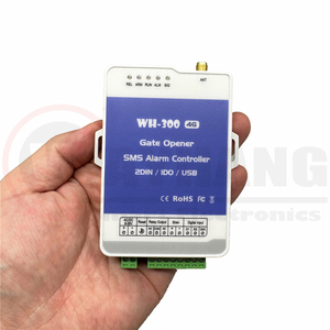 4G GSM开门器继电器2数字输入开关遥控器报警WH-300，带应用控制 - Product Image 1