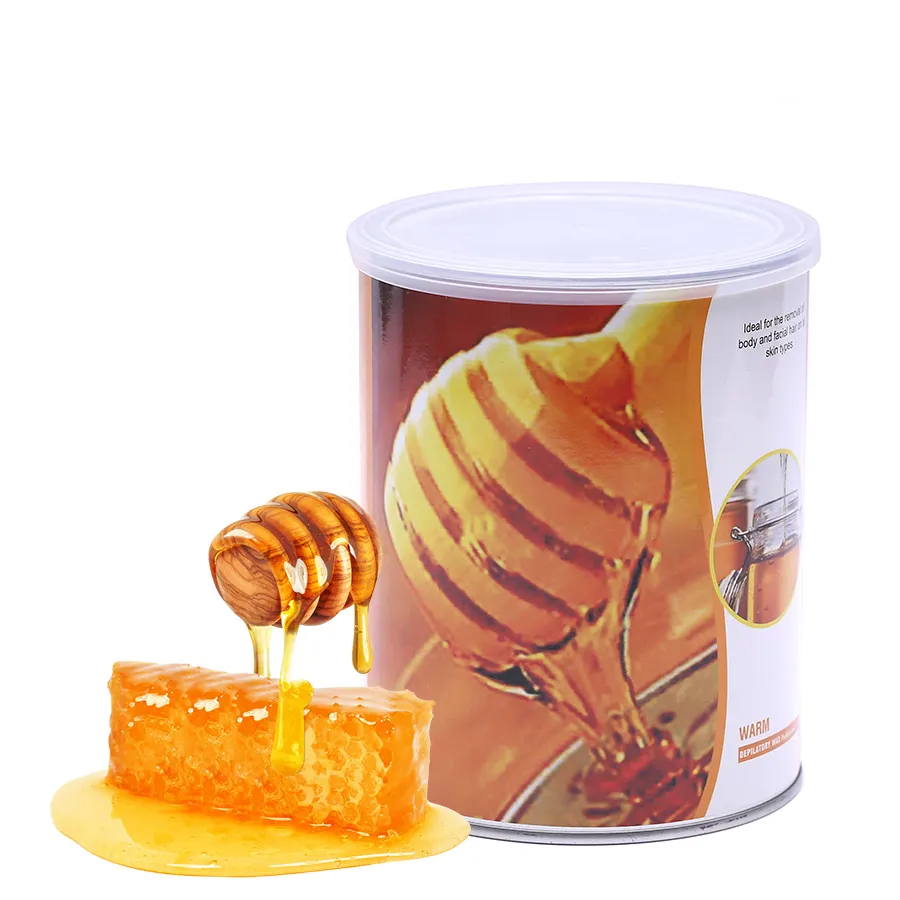 Depilación sin tiras 100% Natural, cera suave, miel, abeja, depilatoria, 800g, cera cálida
