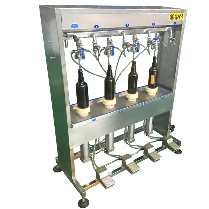 Beer carbonated soda filling filler machine bottle washing counter pressure filler lemonate filling machine