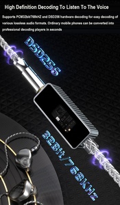 Portable Hi-Res HiFi <strong>Audio</strong> Decoder Type C to 3.5mm Amplifier Connector <strong>Adapter</strong> for Type C Devices
