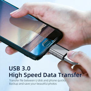 อะแดปเตอร์แปลง USB USB3.0 OTG Type-C USB-C ตัวผู้ไปยัง USB 3.0ตัวเมียสำหรับ Samsung S20 Huawei ขั้วต่อ usbc OTG - Product Image 2