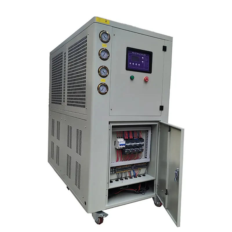 Refrigeratore d'aria portatile da 8 tonnellate refrigeratore d'acqua industriale macchina per lo stampaggio ad iniezione refrigeratore d'acqua