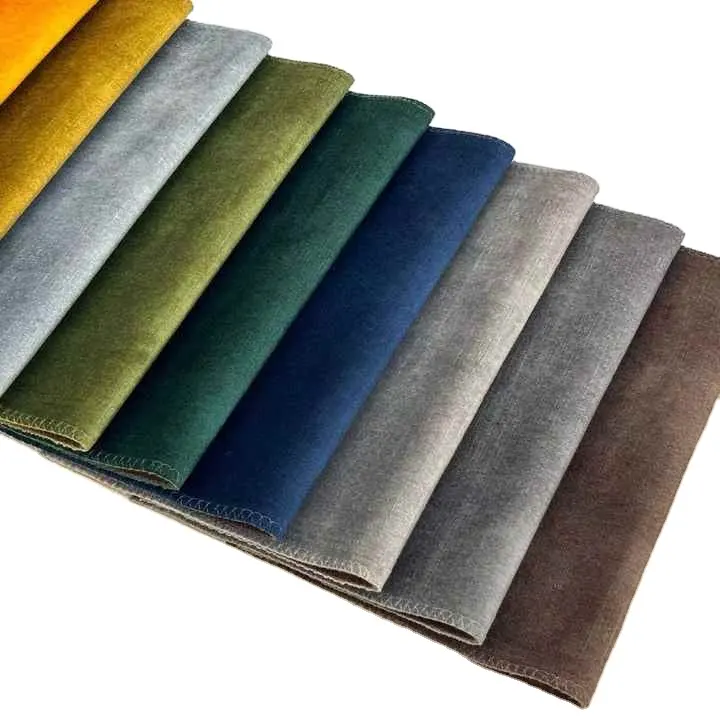 Pemasok Premium kain beludru pelapis untuk tekstil rumah, menawarkan kain sofa desain baru grosir