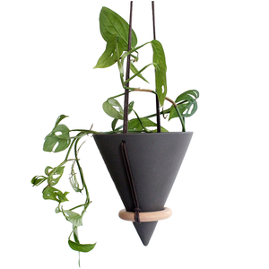 Corda rústica artesanal de corações pendurados plantador para suculentas respirável pote decorativo com função de vaso chão