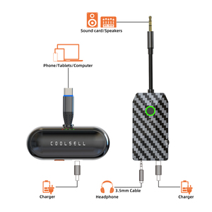 2.4G无线USB C发射器和接收器，用于直播和音乐录制，无线音频接口电话 - Product Image 5