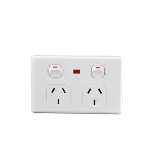 10A Double Power Point with Neon for Australian and <strong>New</strong> Zealand Market - Product Image 1