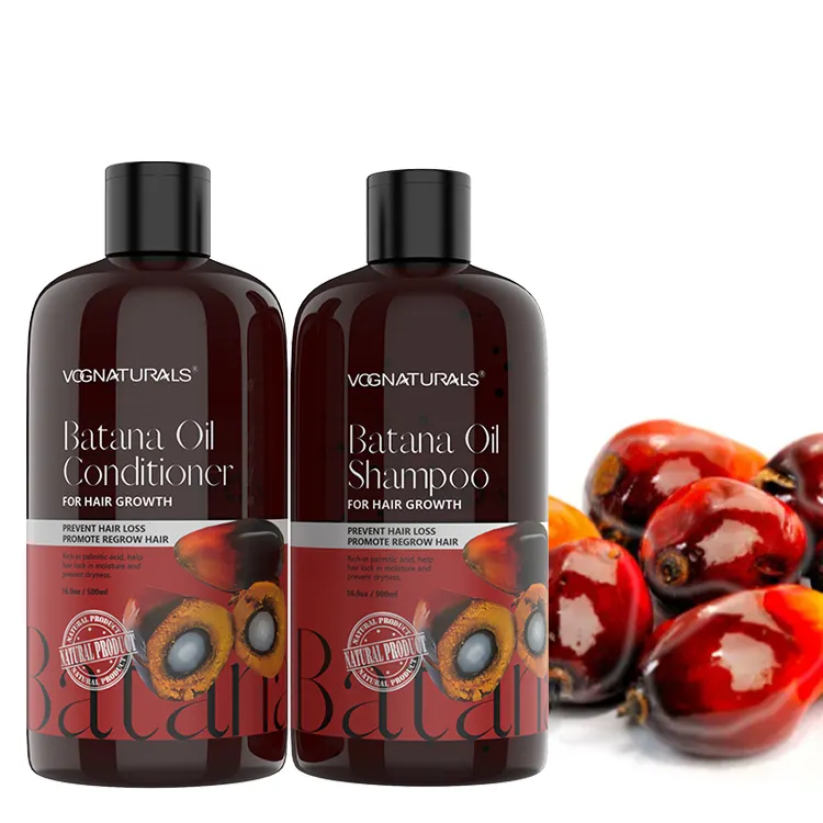 Shampoo e balsamo olio Batana Private Label per prevenire la perdita di capelli Shampoo per la crescita dei capelli