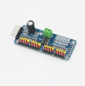16-Kanal 12-Bit-PWM Servo-Treiberschnitt-I2C Schnittstellemodul für Raspberry Pi Schildmodul Servo-Schild für Arduino Diy-Kit