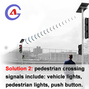 Nhà sản xuất tùy biến kích cỡ khác nhau năng lượng mặt trời hệ thống đèn giao thông thông minh LED Road đèn giao thông điều khiển - Product Image 3