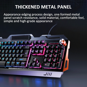 Teclado mecánico RGB con ratón y auriculares, Combo con cable de escritorio, teclado para juegos de 2023 teclas para pc y funda de ordenador, novedad de 104 - Product Image 3