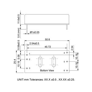60W 1.6KV Aislamiento 4:1 Dip Regulado Salida única Convertidor de DC-DC con protección contra cortocircuitos - Product Image 2