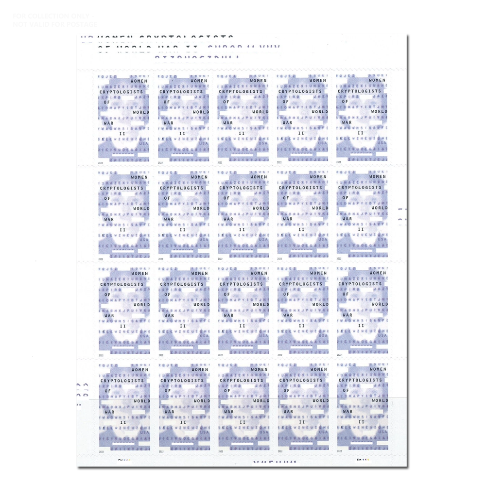 Blanco Y186 2022 MNH 5738a IMPERF NDC MUJERES CRIPTOLOGISTAS