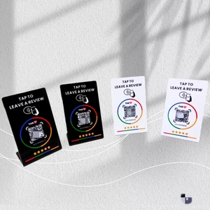 Google xã hội phương tiện truyền thông đánh giá thẻ không thấm nước Acrylic NFC mã tùy chỉnh không tiếp xúc nhận dạng thẻ với NFC chip - Product Image 6