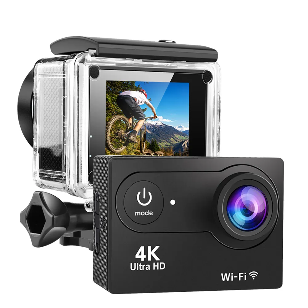 Soporte WIFI Gopro Hero10 negro-Cámara de Acción impermeable Go Pro 360 Para Moto Mini cámaras de vídeo 4K Anti-vibración