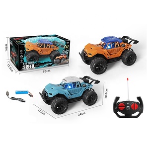 1:16 ölçekli yüksek hızlı yarış RC araba hobi 2.4GHZ 4WD Off-road araç otomatik rc uzaktan kumandalı kamyon ışık ile - Product Image 1