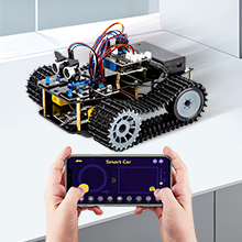 4wd Smart Tank Robot Chassis Tracked <strong>Car</strong> <strong>Remote</strong> <strong>Control</strong> Kit for <strong>arduino</strong>