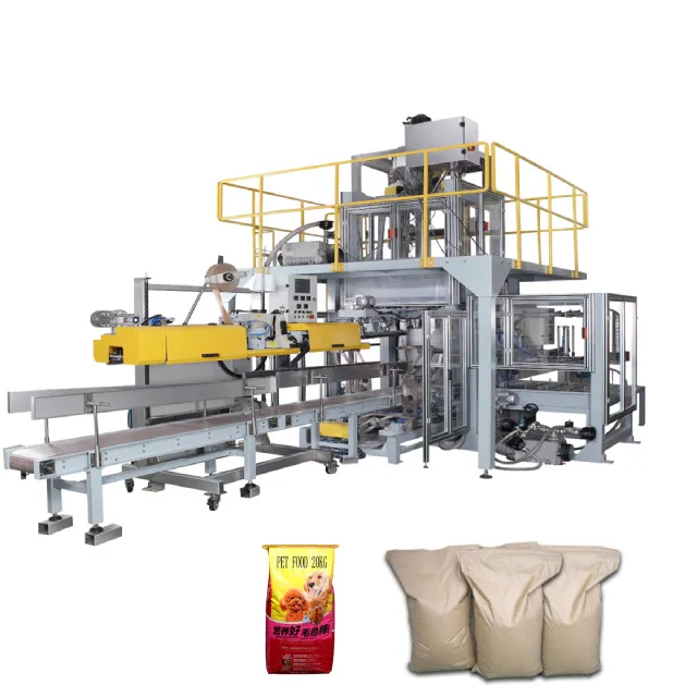 Máquina de embalagem de açúcar, fertilizante automático de 10kg, 20kg, 25kg, 50kg, saco tecido, fertilizante, grão de arroz, máquina de embalagem de açúcar