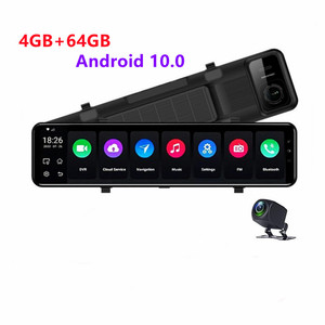 12英寸4g安卓10.0 1080P双镜头汽车Dvr无线全球定位系统导航ADAS系统远程应用控制镜仪表盘摄像头 - Product Image 2
