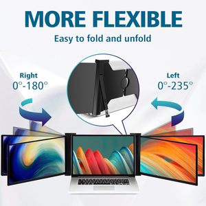 Monitor de pantalla IPS dual portátil de 15,6 pulgadas con interfaz tipo C portátil compatible con Windows y Mac - Product Image 5