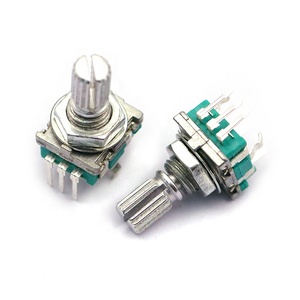 Potenciómetro Digital de 15mm, 5K, 10K, 15K, 20K, 50K, 100K con interruptor, 5 pines, codificador/potenciómetro rotativo de ciruela, 10K - Product Image 3