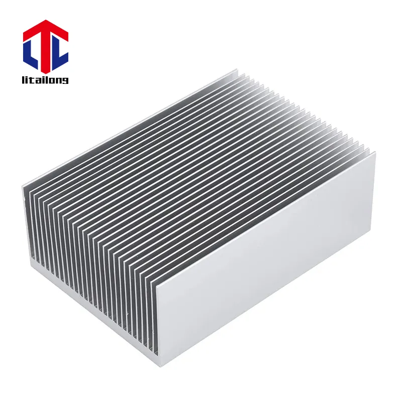 Perfil de disipador de calor CNC personalizado de aleación de aluminio, disipador de calor de aleta de aluminio Industrial de dientes de alta densidad
