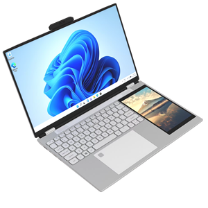 Venta caliente de doble pantalla táctil Notebook PC 15,6 pulgadas + 7,2 pulgadas 2 Monitor Ips 1920*1080 Rgb Teclado retroiluminado Tipo C Laptop - Product Image 1