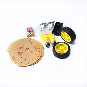Vermeidung Tracking Motor Smart Robot Auto Chassis Kit Geschwindigkeit geber Batterie kasten 2WD Ultraschall modul Kit - Product Image 3