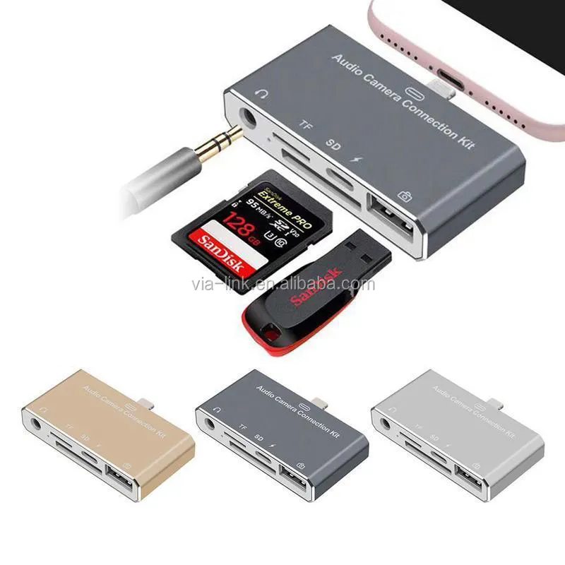 Cartão de memória para celular, cartão sd tf para carregamento de celular iphone 6 7 8 10 ipad antigo, USB-HUB