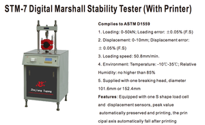 Güvenilir asfalt testi için baskı fonksiyonlu yüksek hassasiyetli dijital Marshall kararlılık test cihazı - Product Image 4