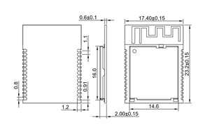 BLE 5, <strong>Zigbee</strong>, Thread RF52840 <strong>module</strong> with USB interface - Product Image 5