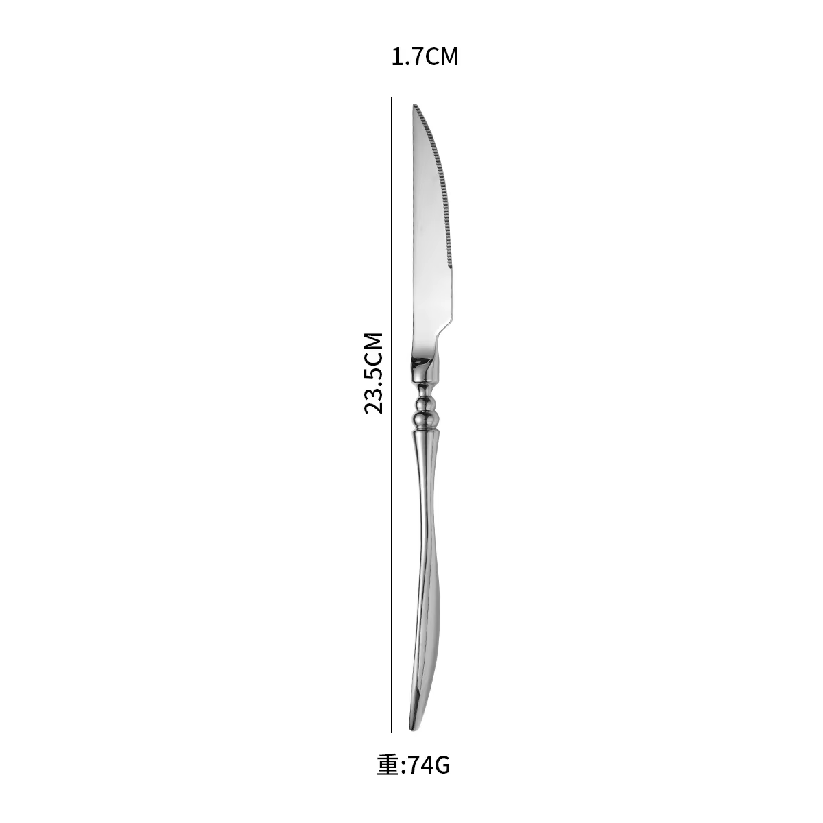 couteau en argent