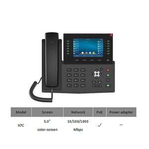 Teléfono IP empresarial 5 pulgadas LCD HD Audio VoIP Walkie Talkie con sistema de intercomunicación de red - Product Image 3